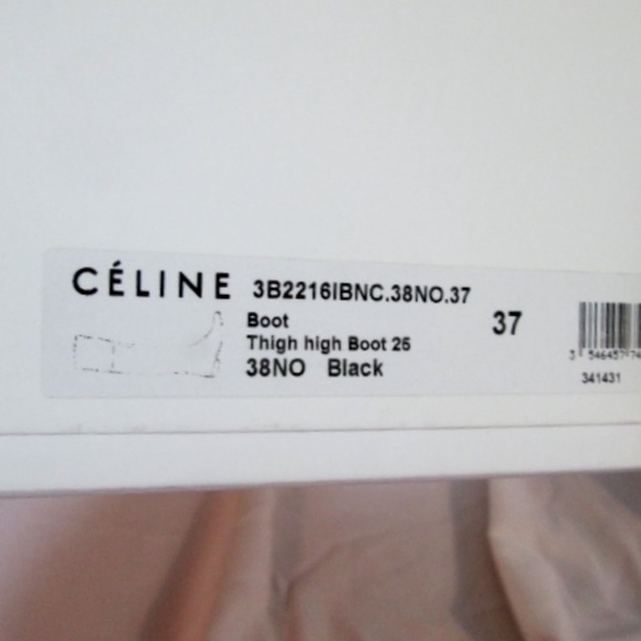 CELINE PARIS Leather Thigh High Boot 25 ITALY - Picture 3 of 8